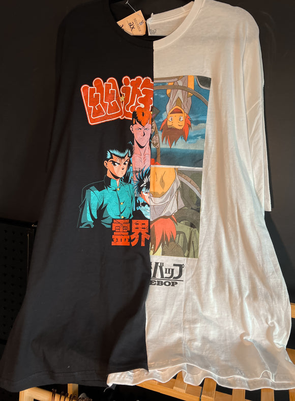 Anime 2X split tee