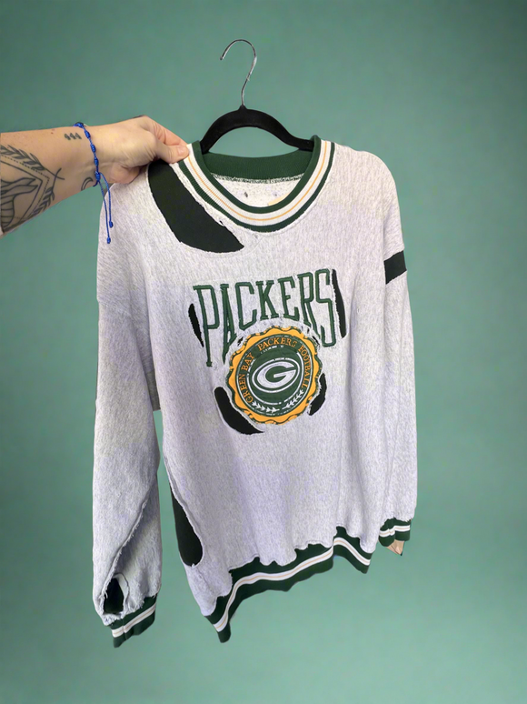 VTG Green Bay reworked sweater LG