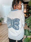 Reworked butterfly button up LG/XL