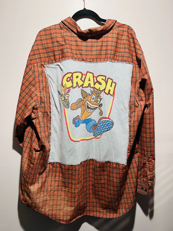 Crash repurposed button up