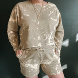 Khaki terry lounge set (can be bleached)