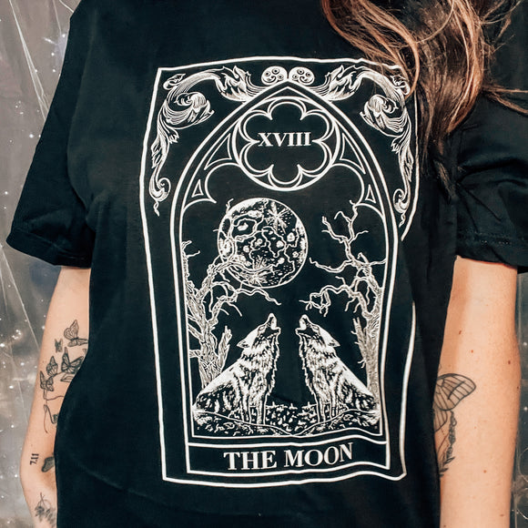 Moon tarot card tee