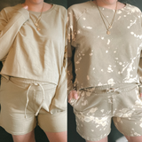 Khaki terry lounge set (can be bleached)