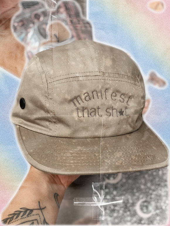 Manifest that sh*t unstructured bleached hat