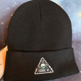 Black beanie with patch multiple choices