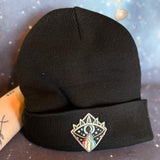 Black beanie with patch multiple choices